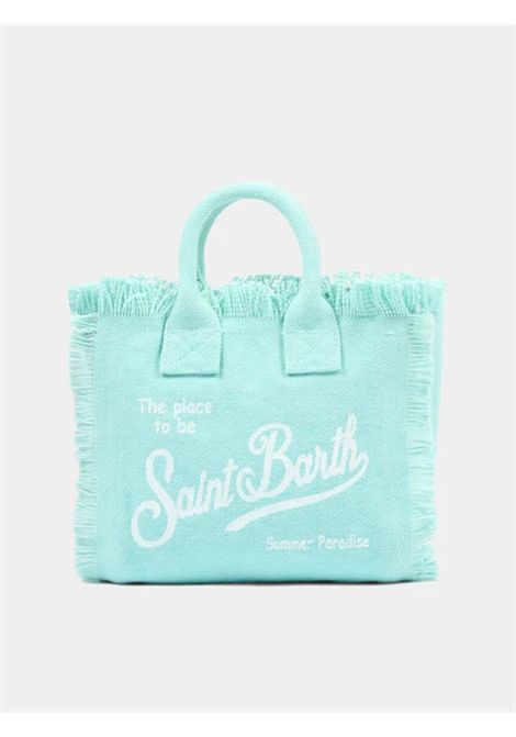 Borsa Mini in canvas SAINT BARTH | VAMI001 VANITY MINI00711L 56 WATER GREEN